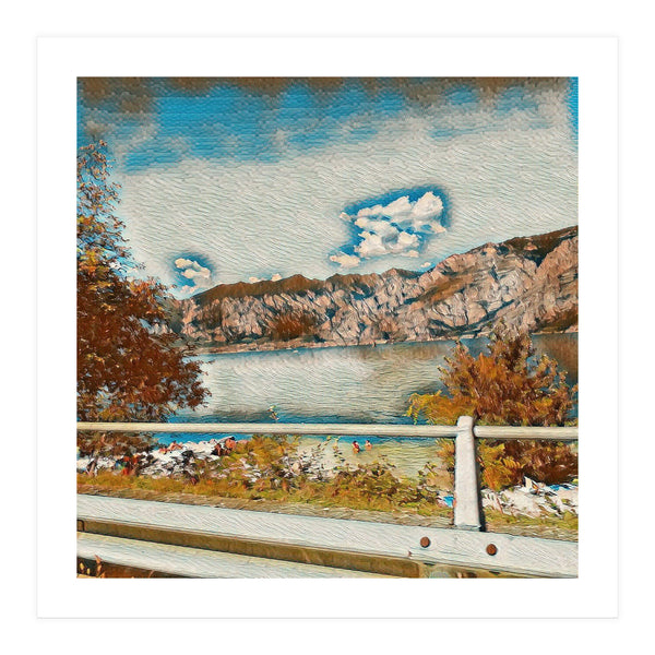 Sunny Garda Lake, italy. (Print Only)