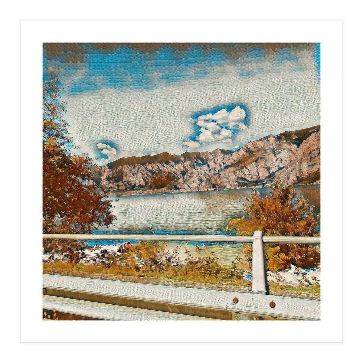 Sunny Garda Lake, italy. (Print Only)