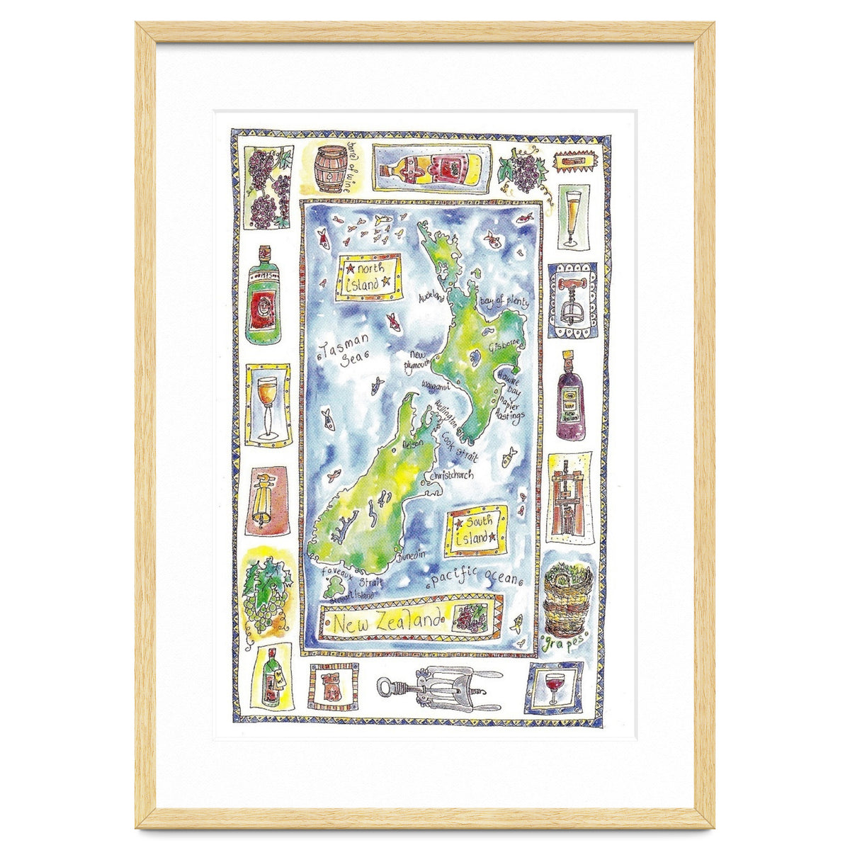A wine map of New Zealand