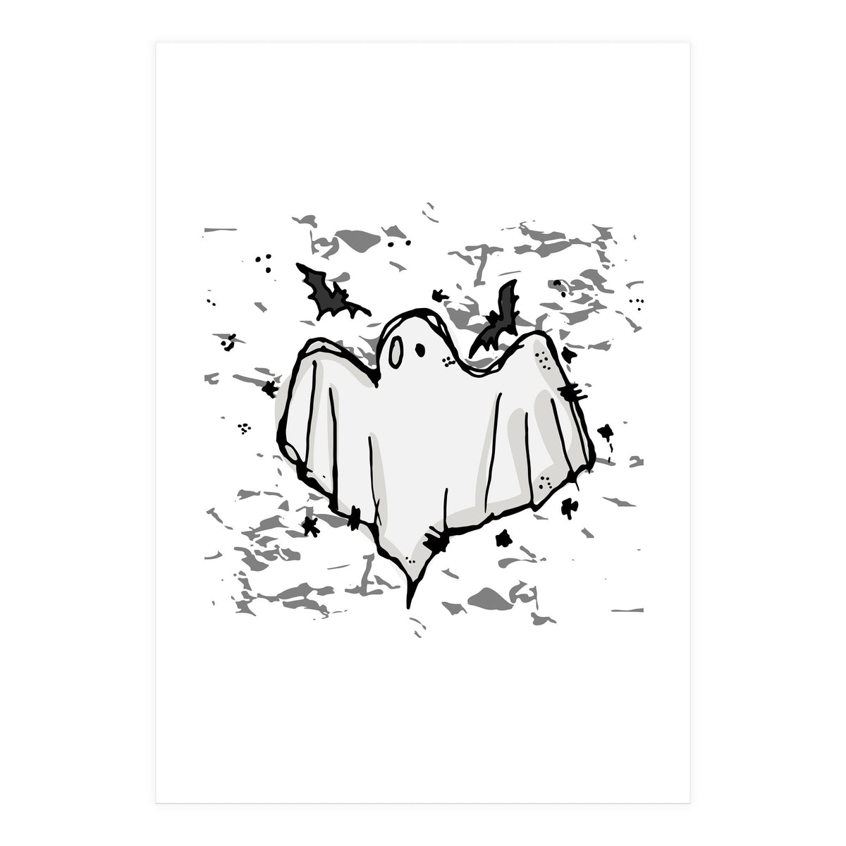 Ghost Scribble sketch (Print Only)