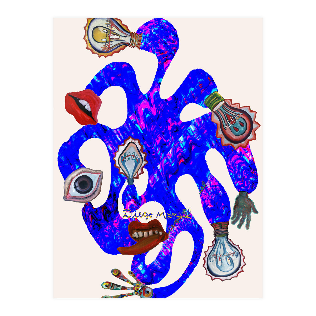 Pulpo Azul (Print Only)