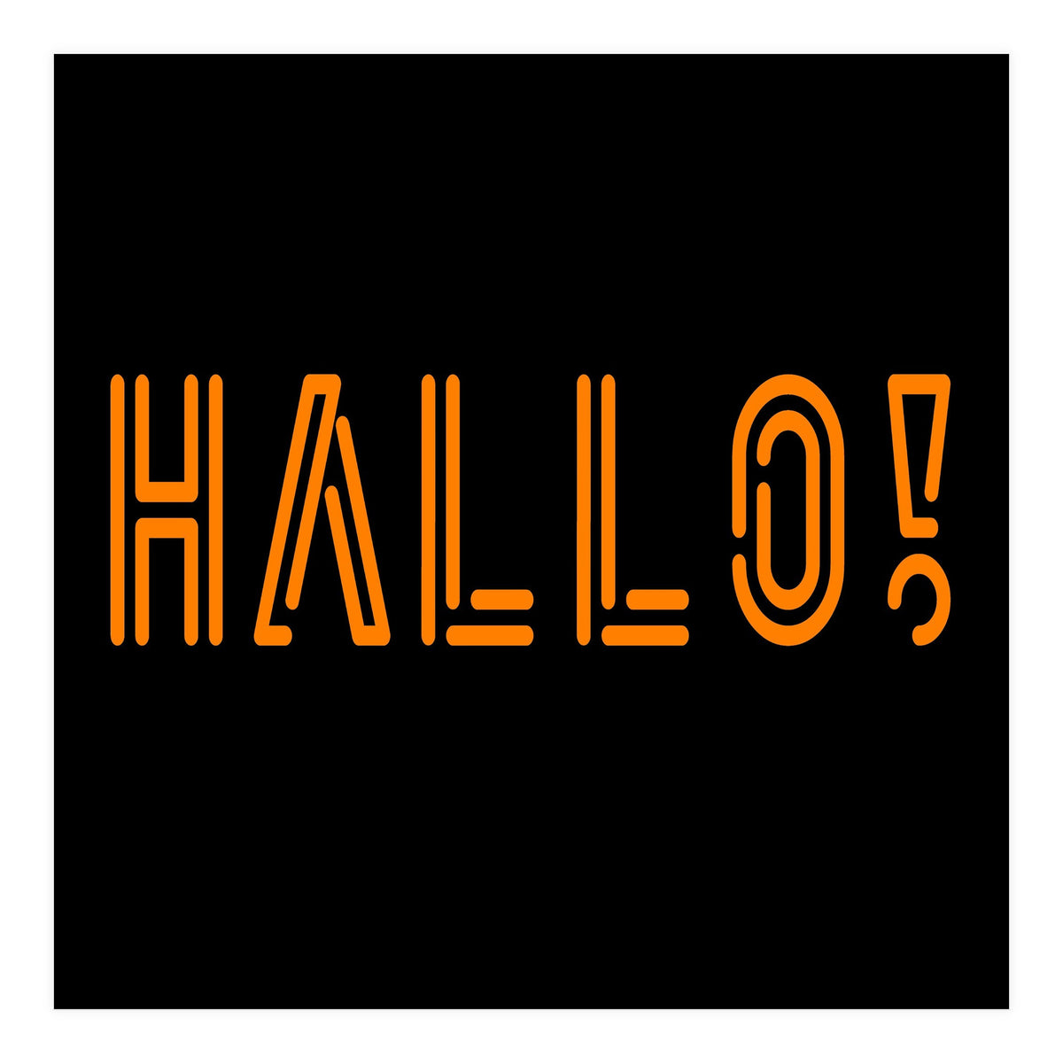 Hallo! German greetings (Print Only)