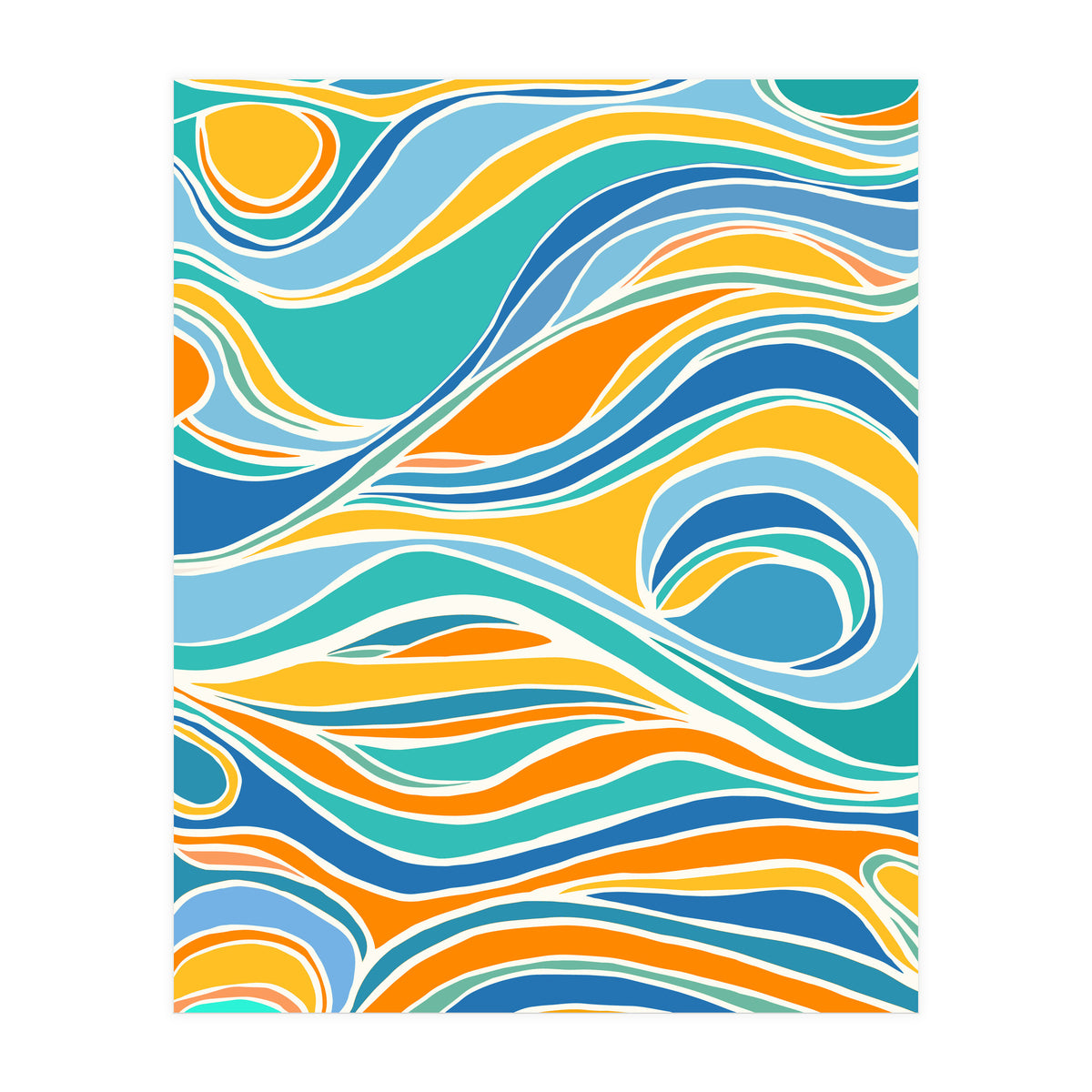 Summer Beach Abstract (Print Only)