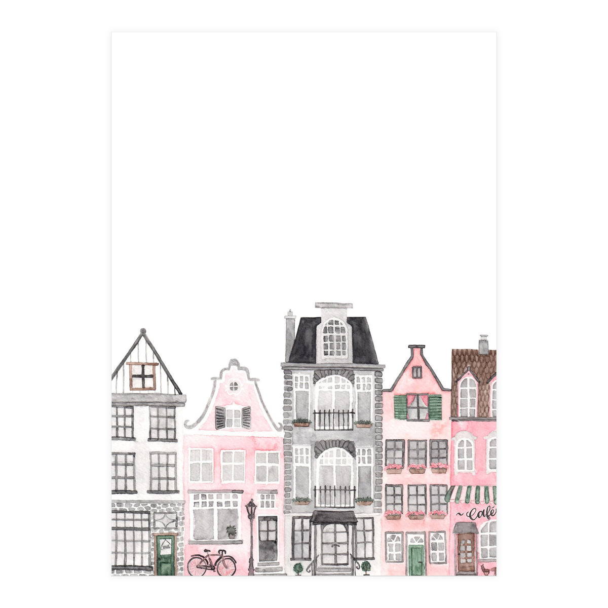 Amsterdam Houses (Print Only)