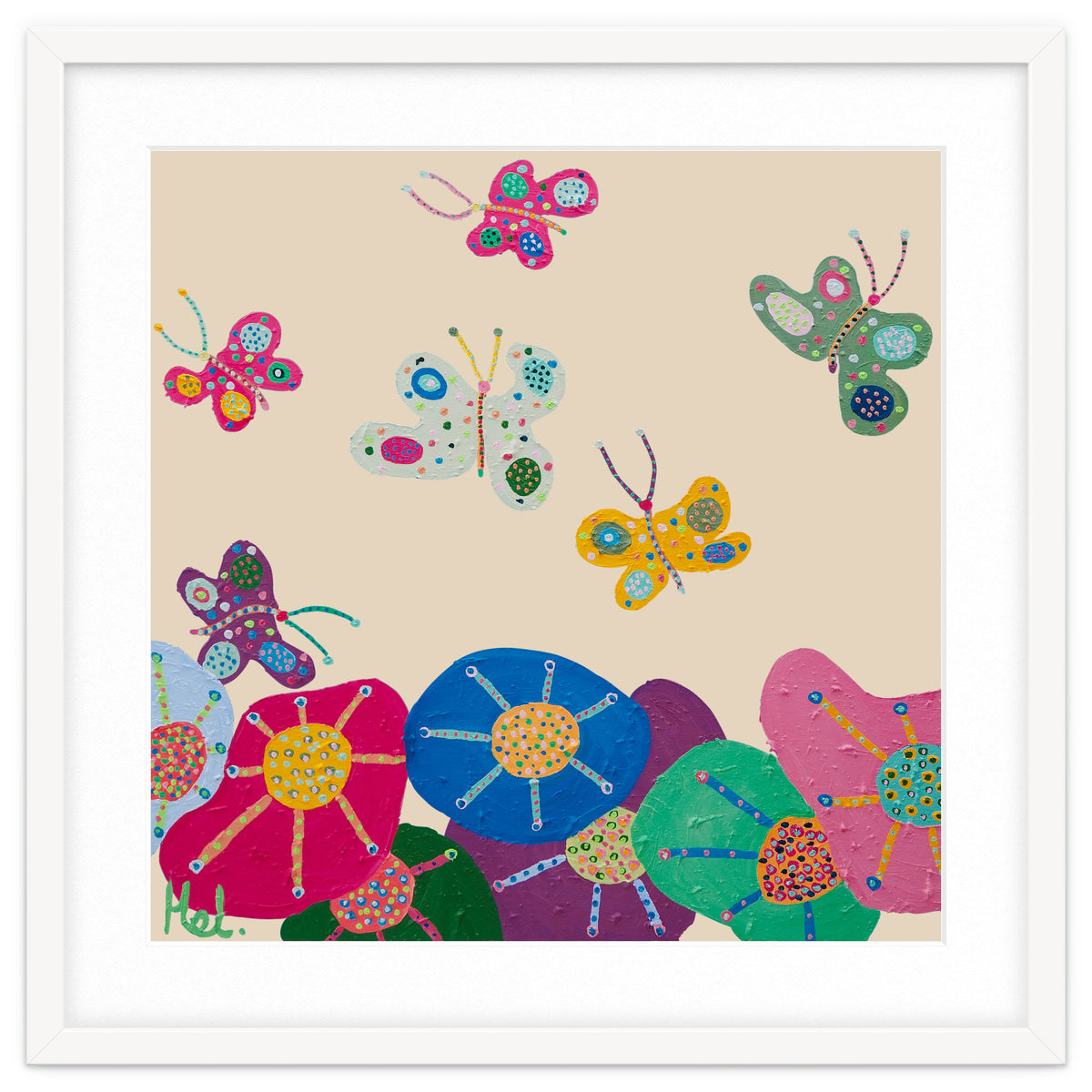 Butterflies Garden (pink)