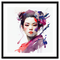 Watercolor Modern Geisha #5