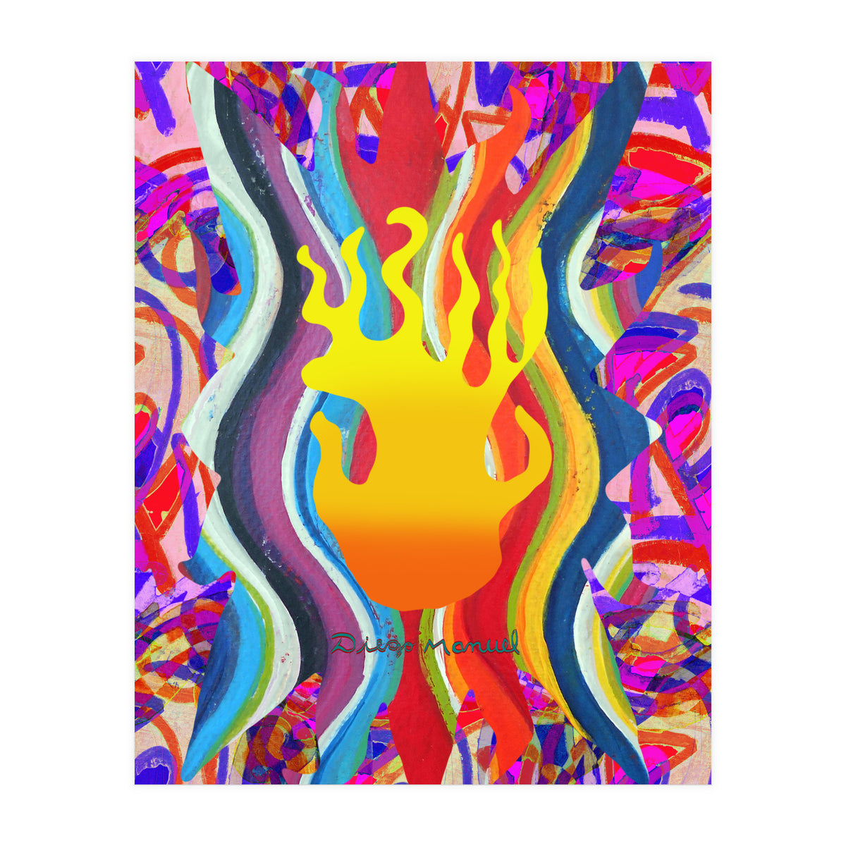 Fuego Y Graffiti 25 (Print Only)