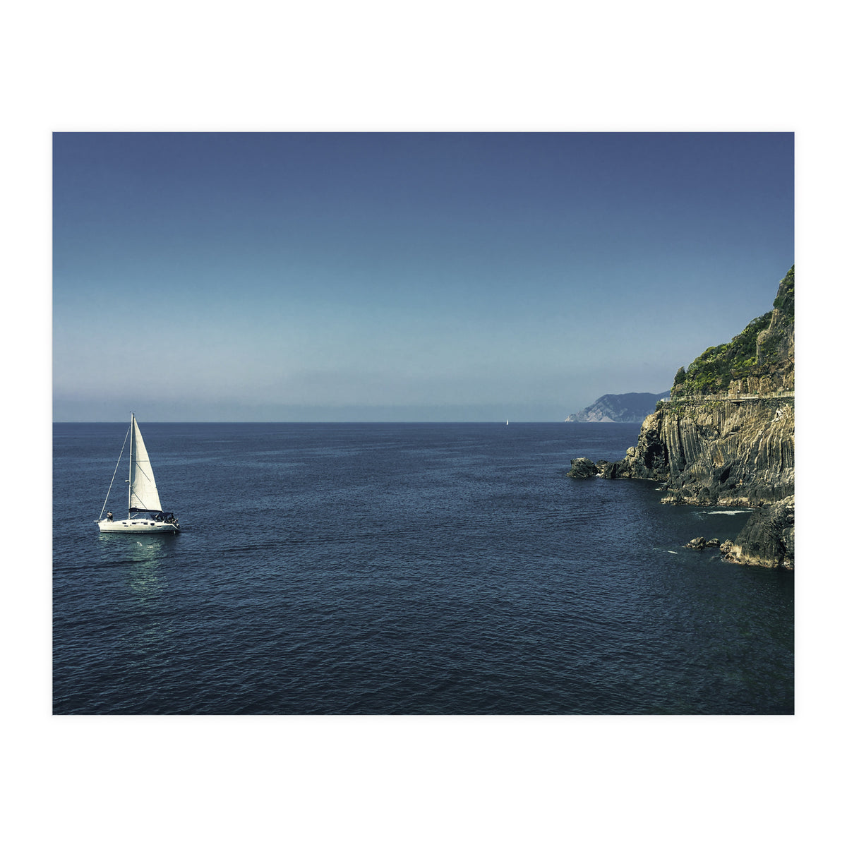 Cinque Terre Blue Sea (Print Only)