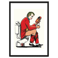 Joker on the Toilet, funny Bathroom Humour