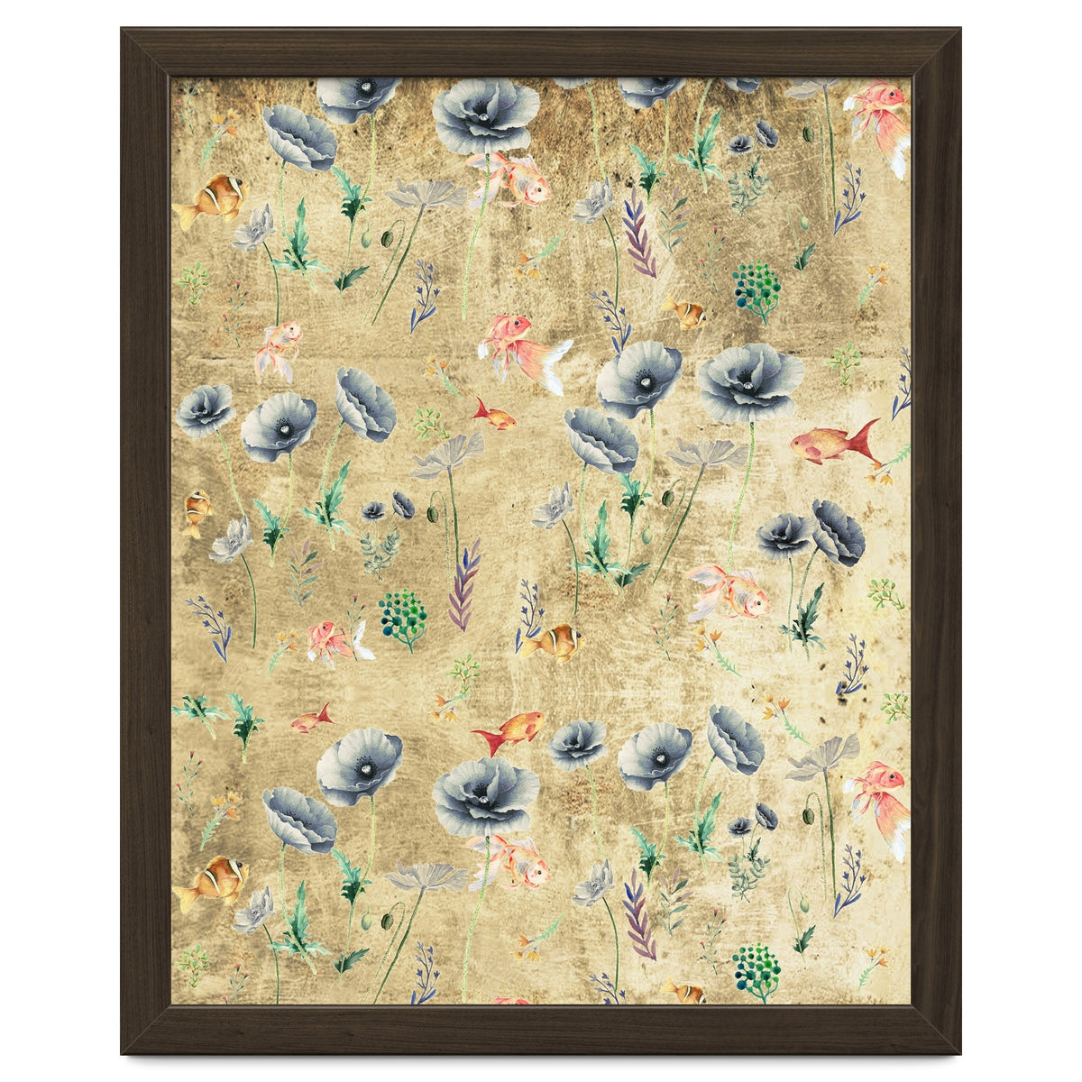 Fishes & Garden #Gold-plated