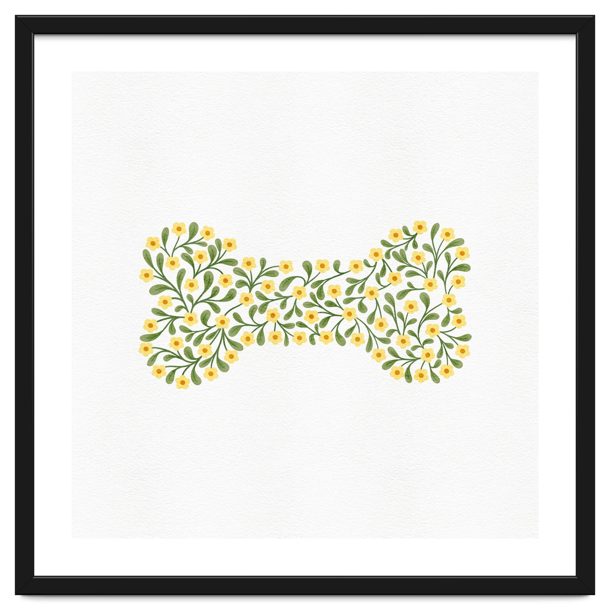 Floral Dog Bone