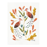 Folk Art Peacocks (Print Only) thumbnail