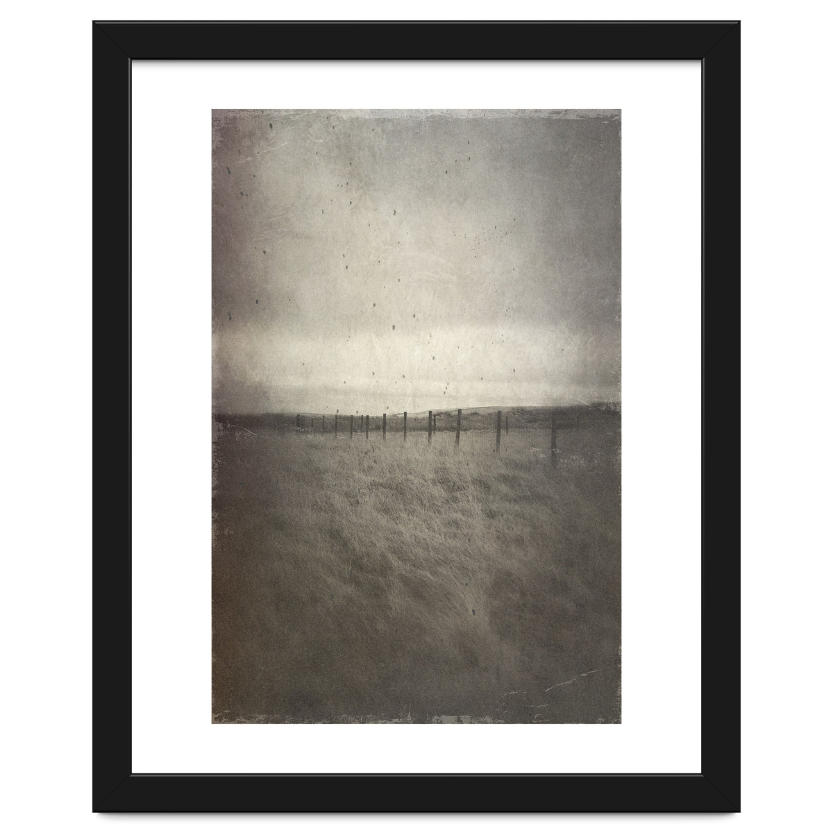 Bleak winter landscape of Saddleworth Moor