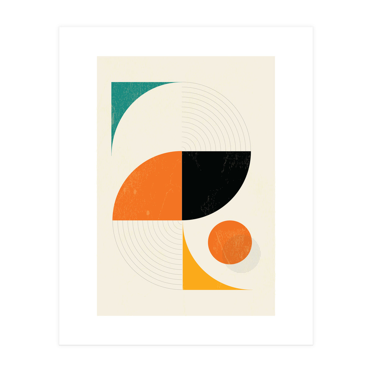 Mid Century Modern Abstract Pop  (Print Only)