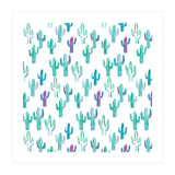 All Over Painted Cacti Mint And Pink (Print Only) thumbnail