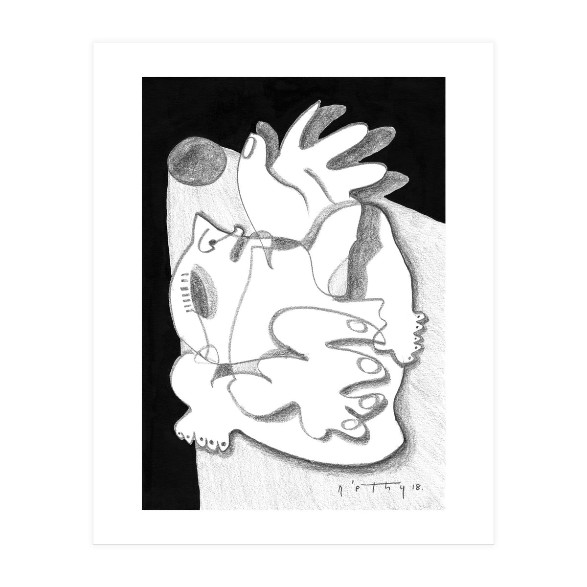 Dying in the Spotlight - b&w (Print Only)