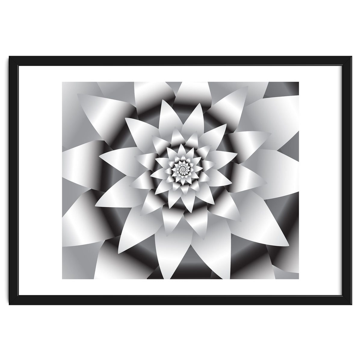 Abstract Modern Flower Design Art