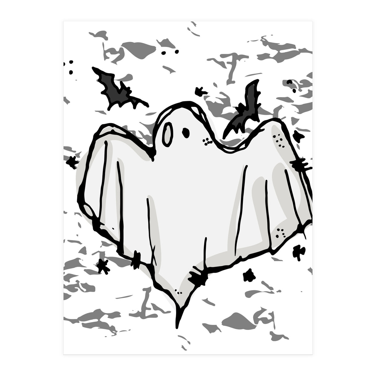 Ghost Scribble sketch (Print Only)