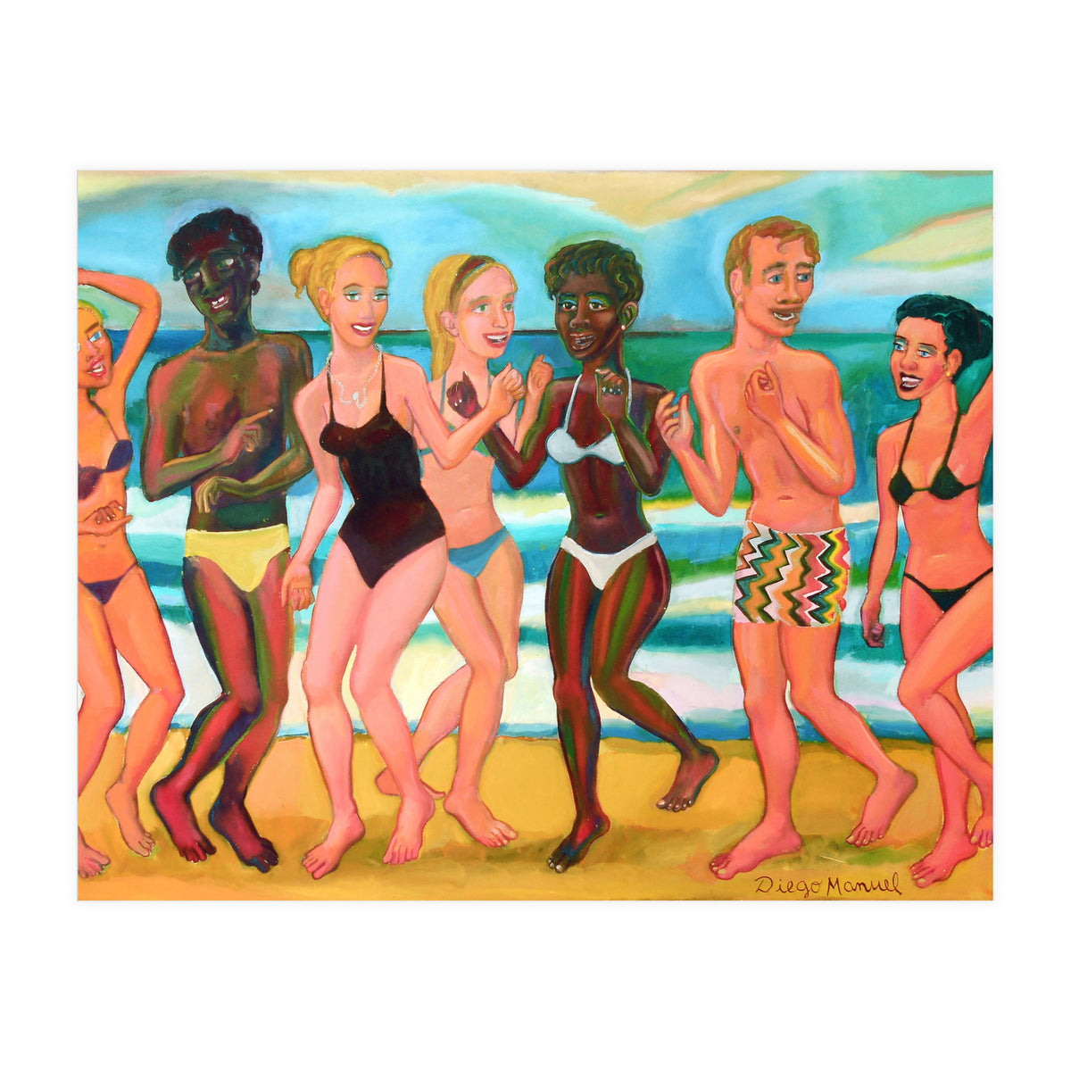 Fiesta En La Playa 8 (Print Only)