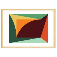 Geometric Shapes No. 18 - orange, green & purple