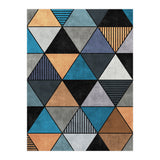 Colorful Concrete Triangles 2 - Blue, Grey, Brown (Print Only) thumbnail