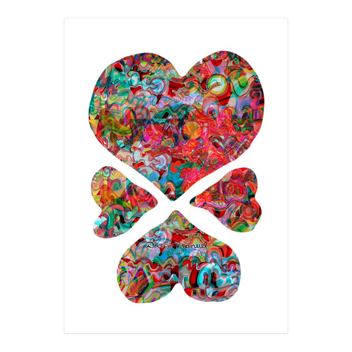 4 Corazones Copia (Print Only)