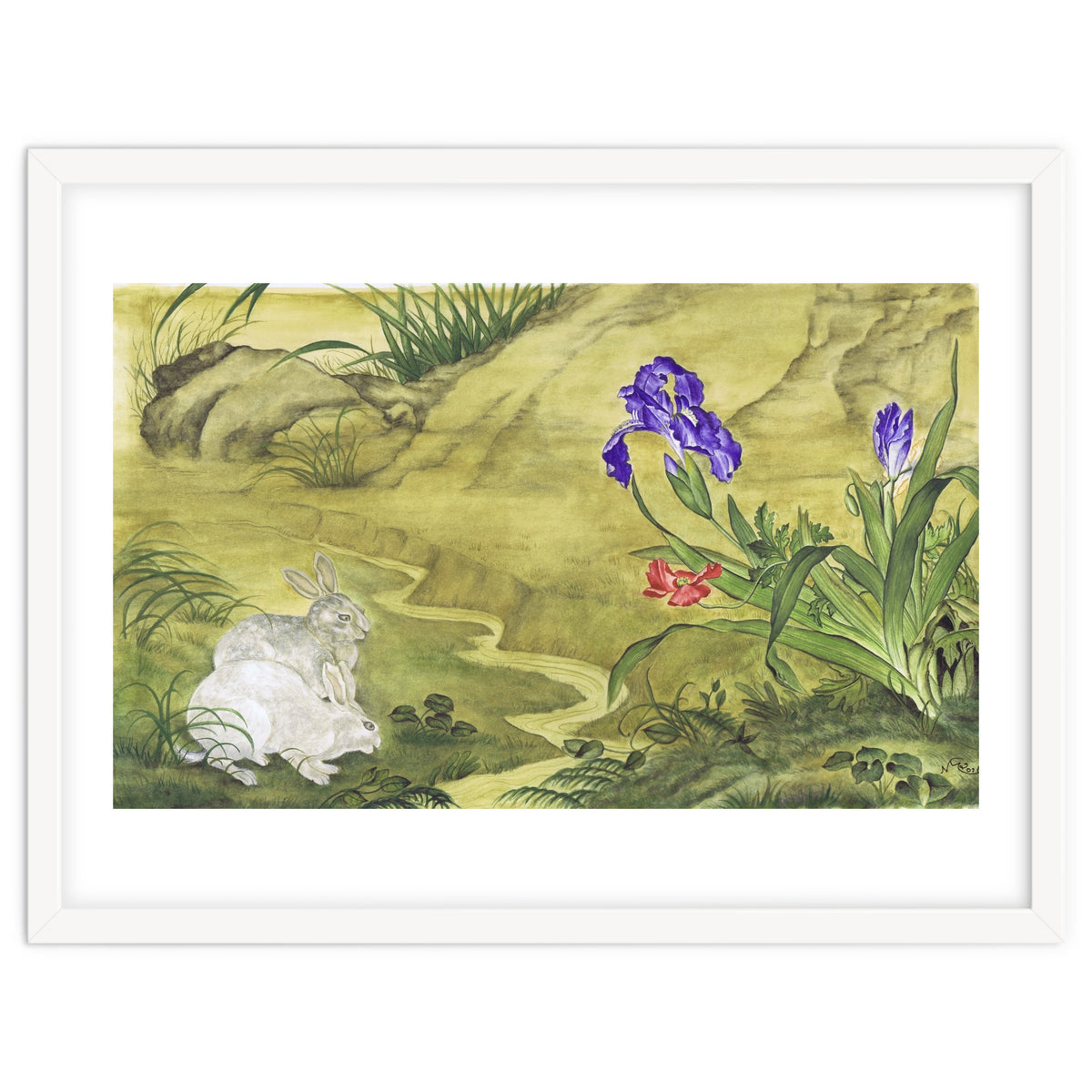 Rabbits, Iris & Poppy