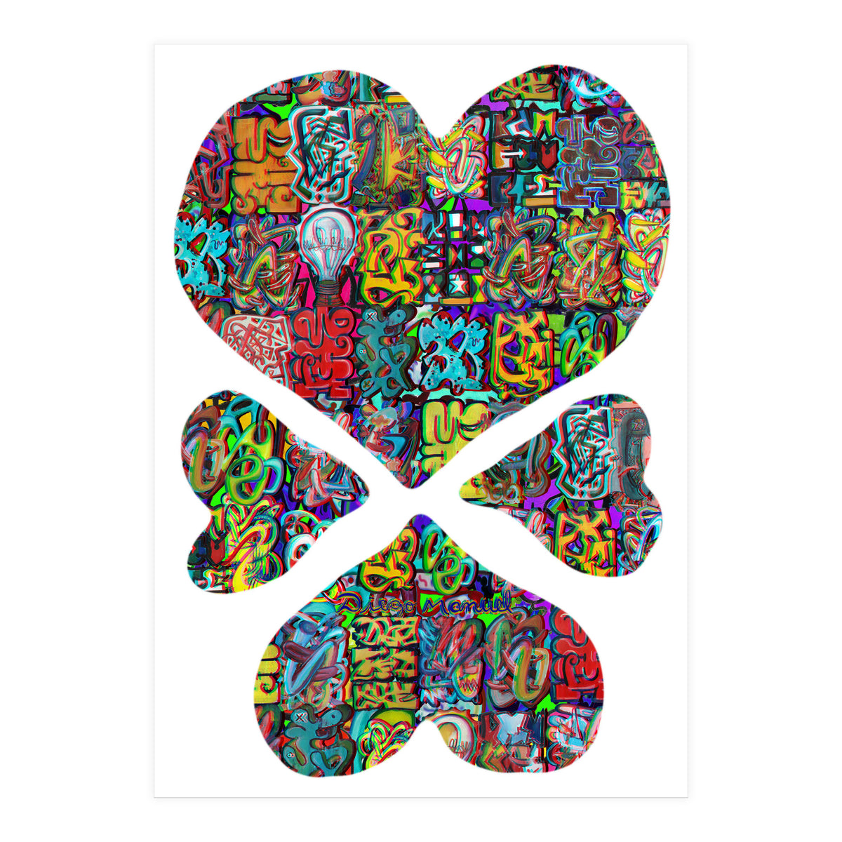 4 Corazones 10 (Print Only)