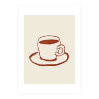 Coffee \\ Line Art (Print Only)