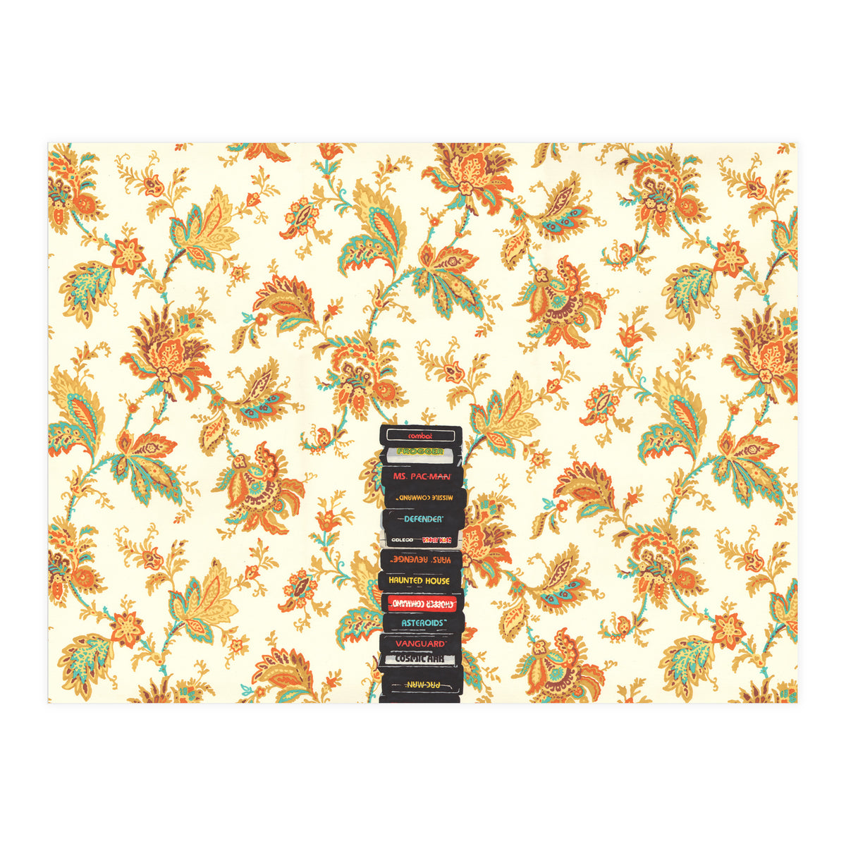 Atari & Flower Wallpaper (Print Only)