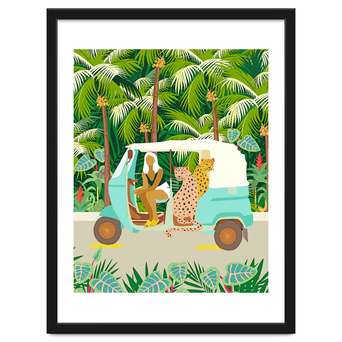 Rikshaw ride with Javan leopards in Bali | Tropical Nature Jungle Bohemian Wildlife Travel