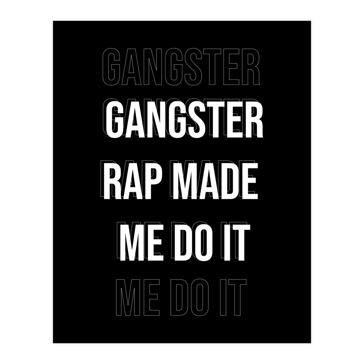Gangster Rap (Print Only)