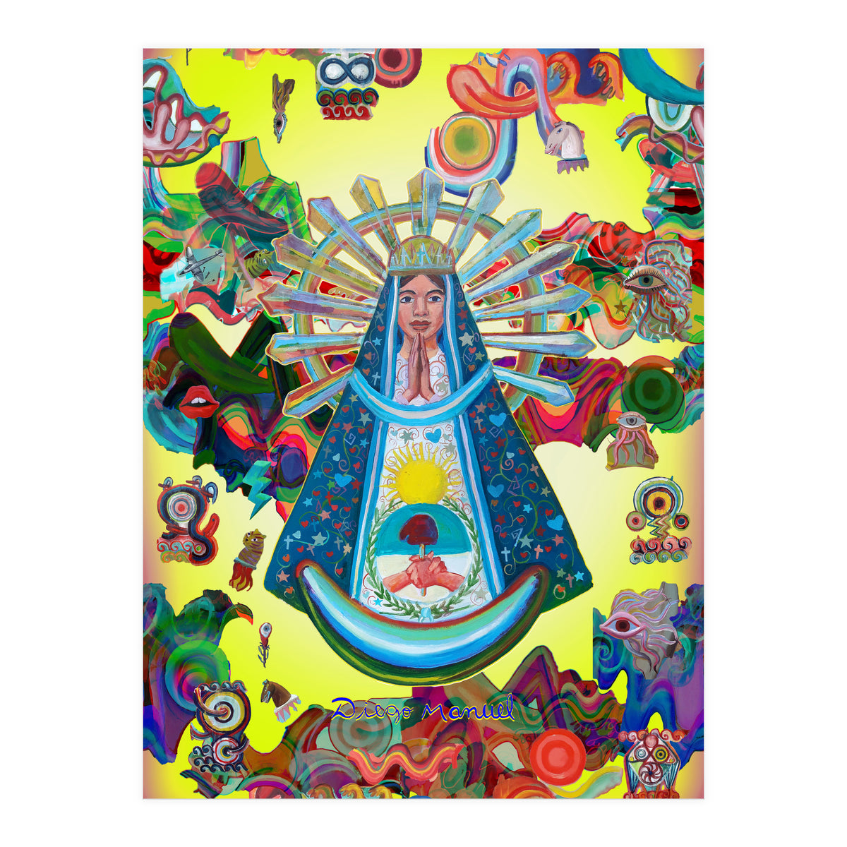 Virgen Y Graffiti 27 (Print Only)