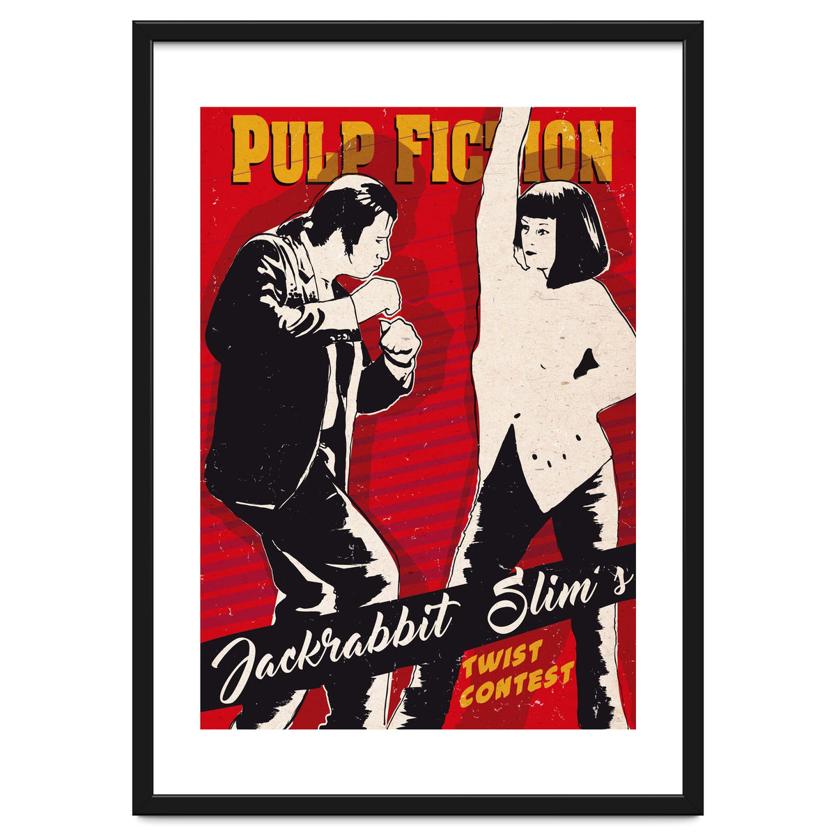 Twist dance Pulp Fiction movie poster