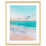 Ocean Bliss, Nature Landscape Sea Travel Tropical, Nordic Luxe Photography Pastel Island Digital thumbnail