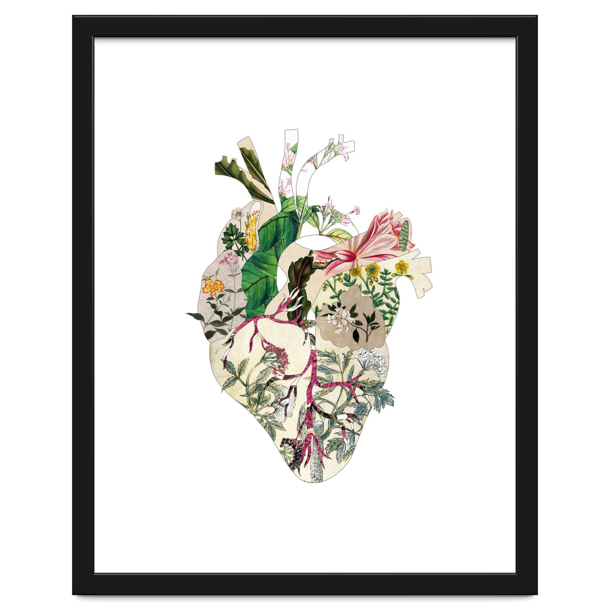 Vintage Botanical Heart