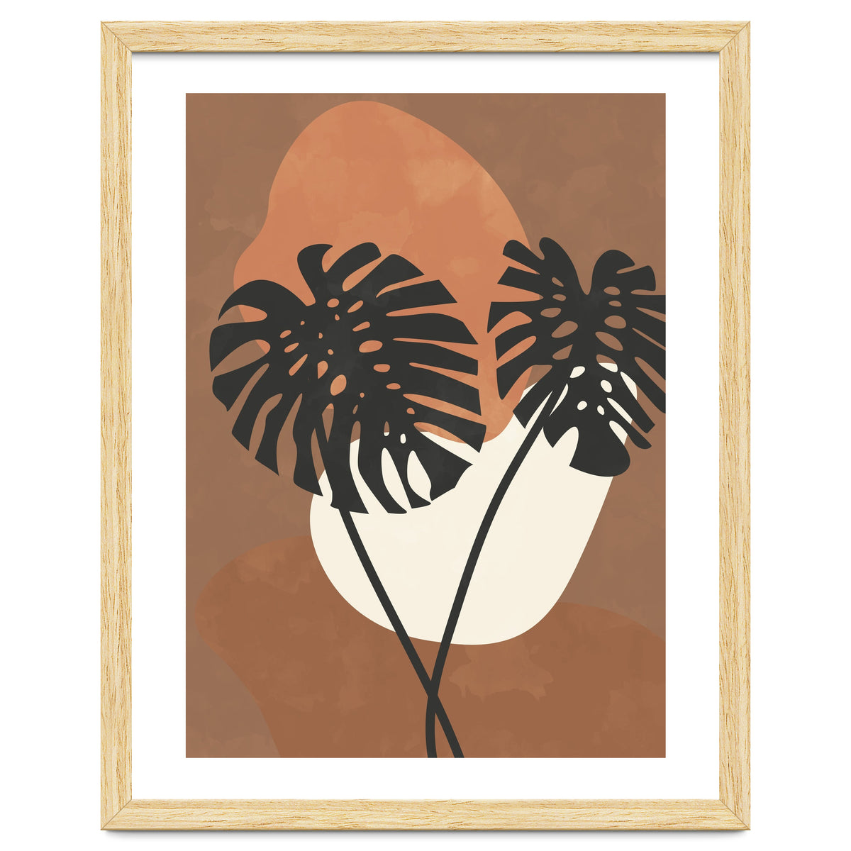 Boho Earth Tones Monstera