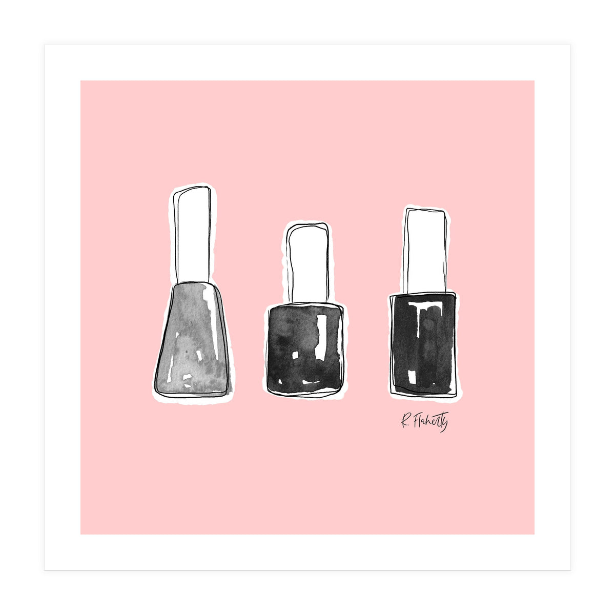 Nail Polish | Black (Print Only)