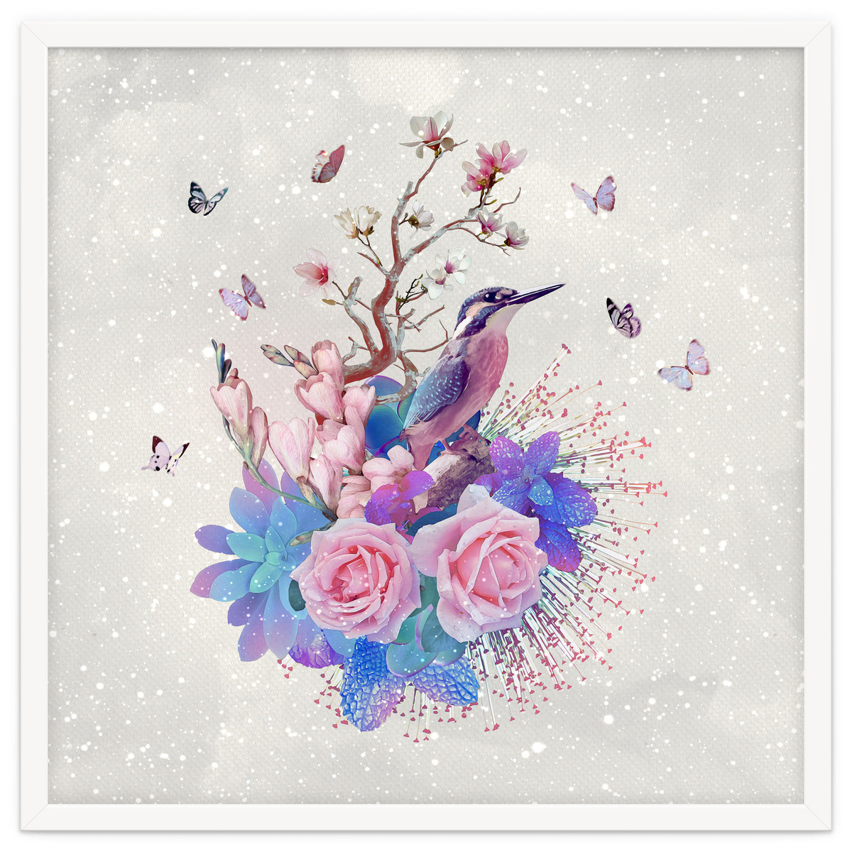 Floral Alcedo Atthis
