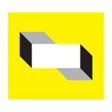 Geometric Shapes No. 50 - yellow, black & grey (Print Only) thumbnail