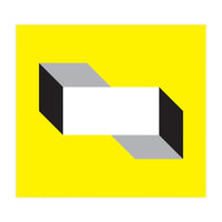 Geometric Shapes No. 50 - yellow, black & grey (Print Only)