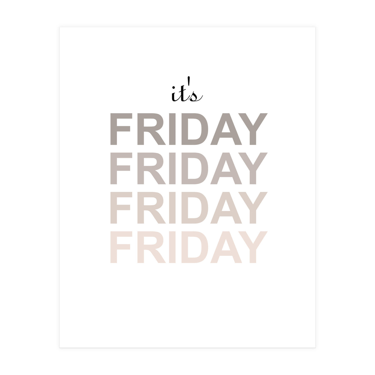 friday (Print Only)