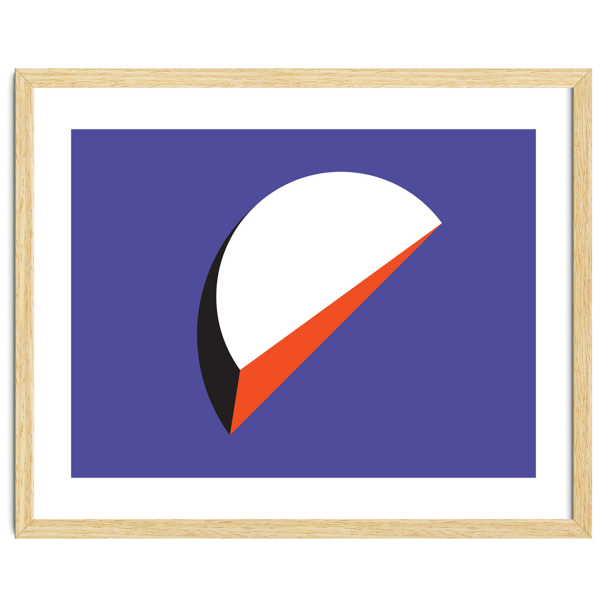 Geometric Shapes No. 37 - orange & purple