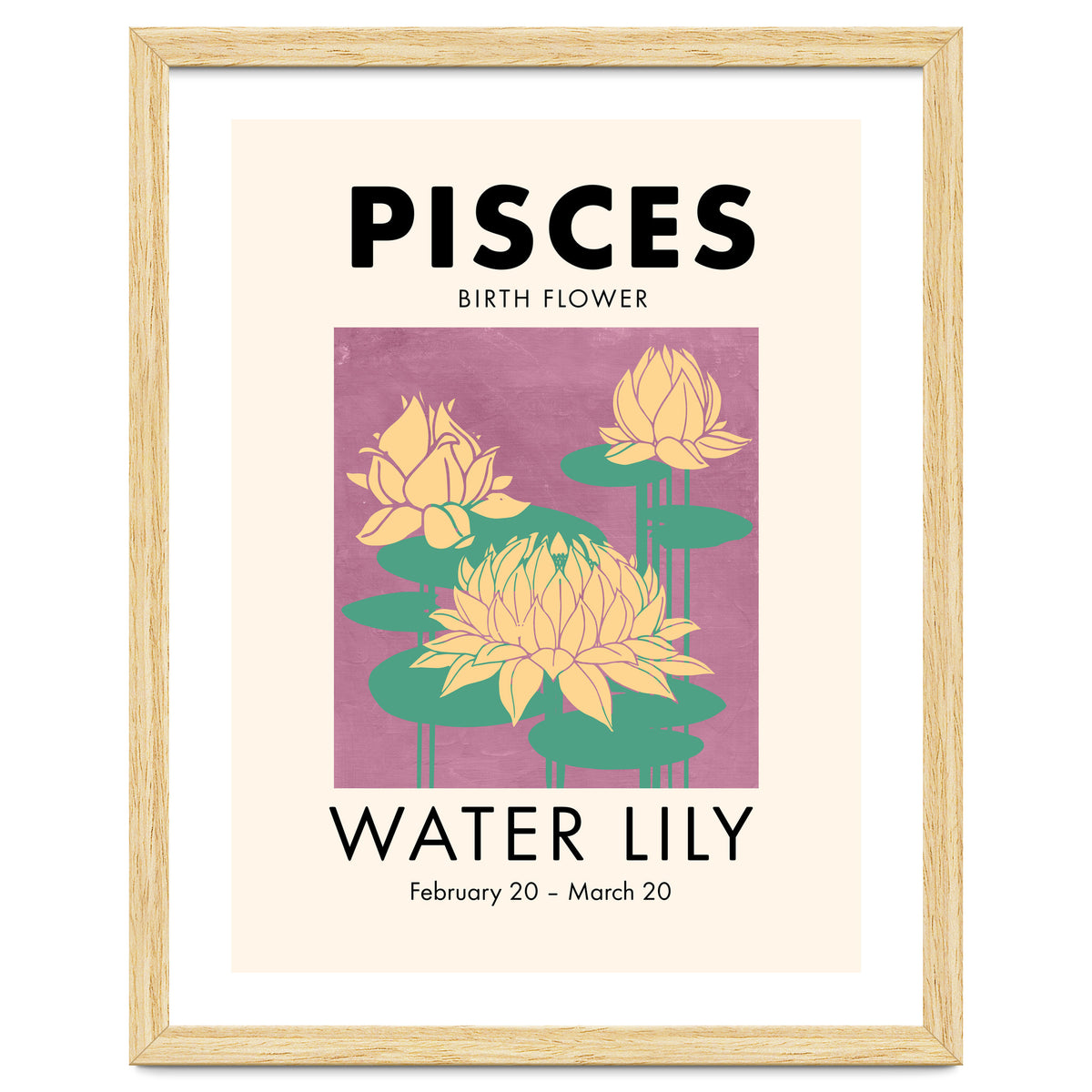 Pisces Birth Flower Water Lily