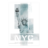 NYC Statue of Liberty | turquoise marble (Print Only) thumbnail