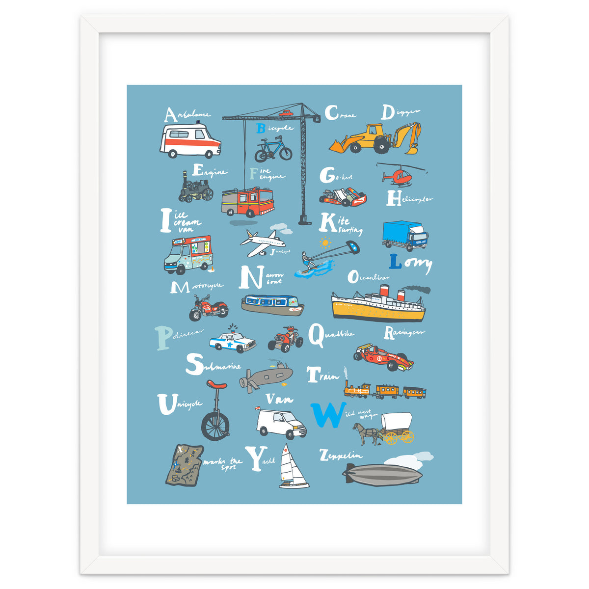 Vehicle ABC Print