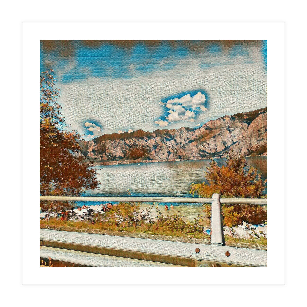 Sunny Garda Lake, italy. (Print Only)