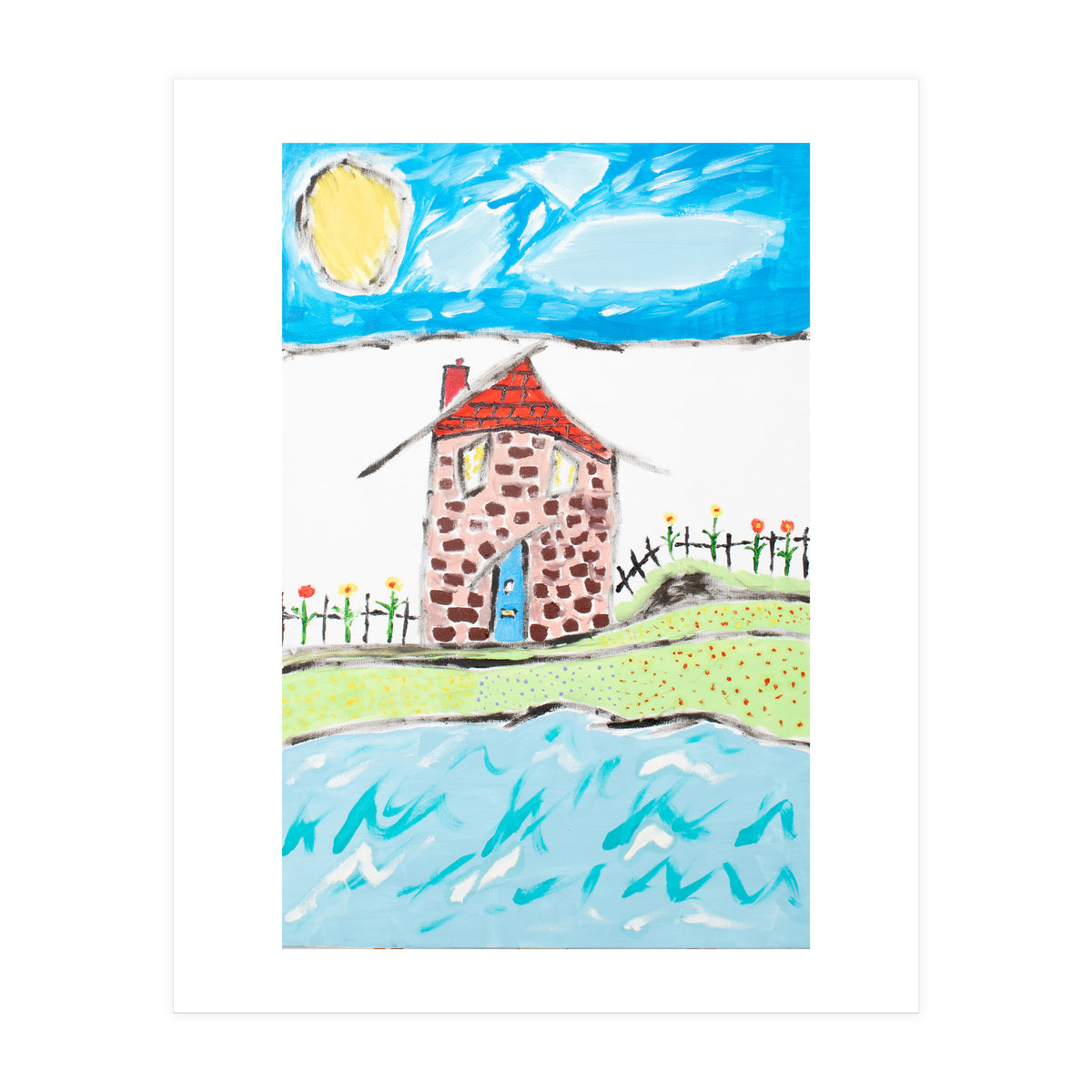 The Old Thatch By The Sea (Print Only)