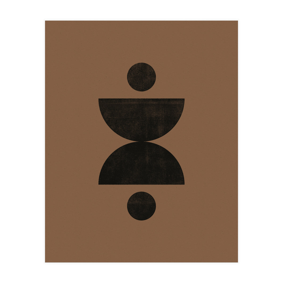 Mid-Century Modern No.27 - Woodblock Print (Print Only)