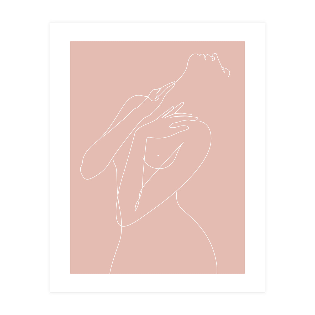 wake woman line-pink (Print Only)